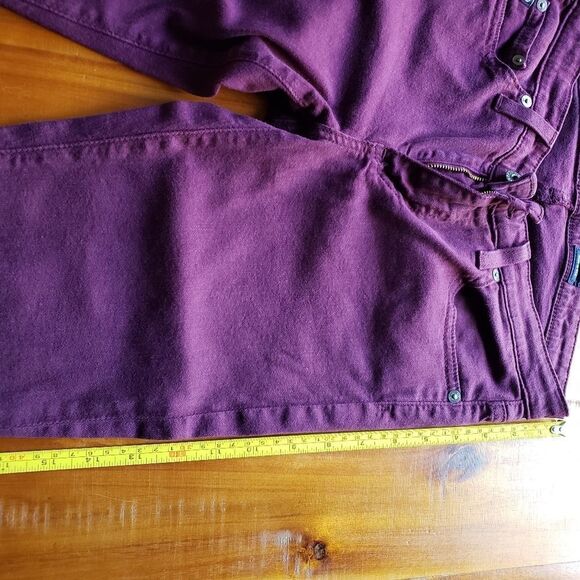 AG Adriano Goldschmied The Stevie Ankle Slim Straight Leg Purple Size 26R - Picture 14 of 15